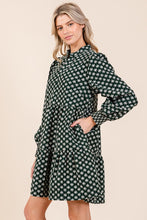 Load image into Gallery viewer, GeeGee Geo Babydoll Dress