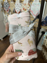 Load image into Gallery viewer, Big Red Barn Pink Swaddle