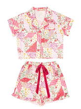 Load image into Gallery viewer, SS Satin Quilt Print PJ
