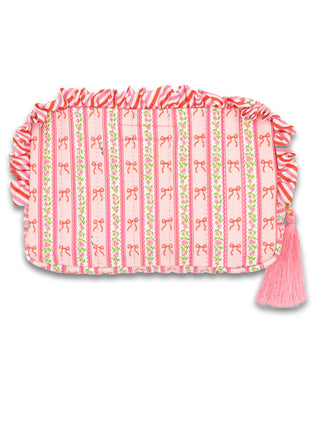 Quilted Cosmo-Blush Bow
