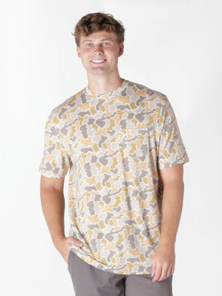 Mens SS Green Camo Tee