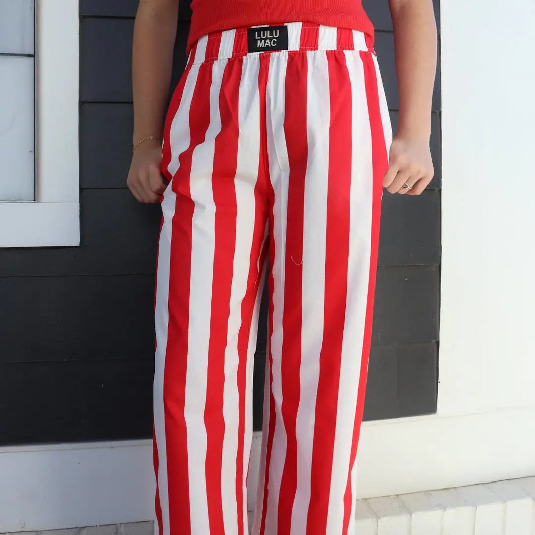 Lulu Red Stripe Pant