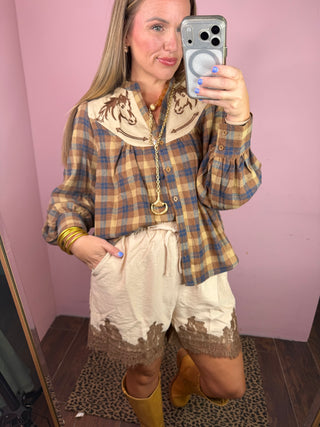 Mazie Lace Short