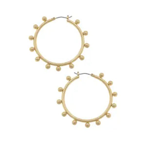 Katie Gold Studded Hoop