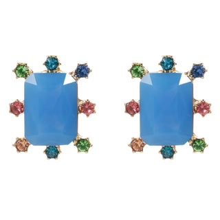 Blue Sparkle Stud