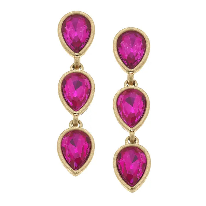 Jordan Fuchsia Drop Earring