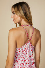 Load image into Gallery viewer, Fiery Red Floral Tank
