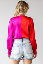 Load image into Gallery viewer, Curvy Color Block Bodysuit
