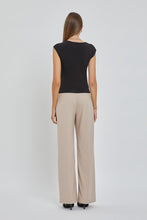 Load image into Gallery viewer, Basic Cap Sleeve Top-Black
