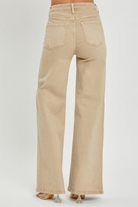 5571 Khaki Wide Leg Pant