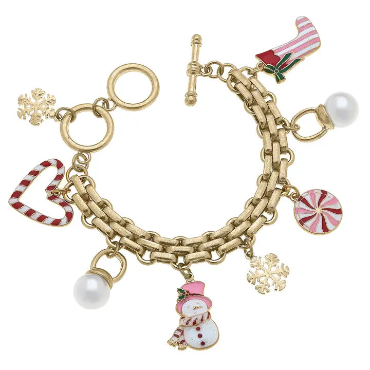 Candy Cane Forest Bracelet