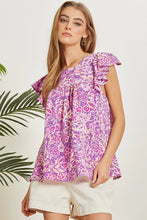 Load image into Gallery viewer, Orchid Floral Top
