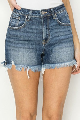 6142 Dark High-Rise Slit Short