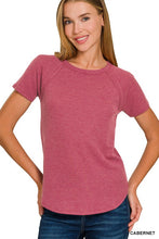 Load image into Gallery viewer, Waffle Knit Raglan-Cab
