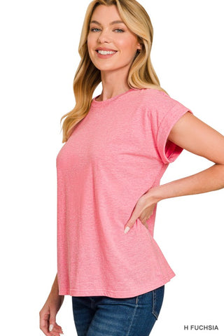 Basic Beth Tee-H Fuchsia
