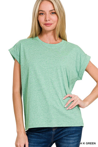 Basic Beth Tee Green