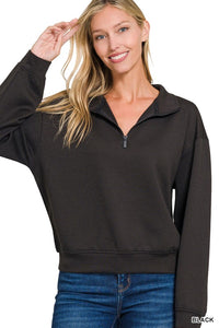 Scuba Half Zip-Black