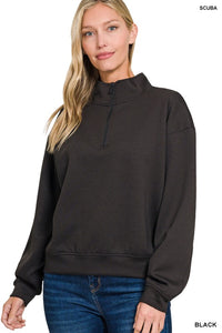 Scuba Half Zip-Black