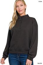 Load image into Gallery viewer, Scuba Half Zip-Black
