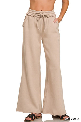 Ash Mocha Wide Leg Sweats