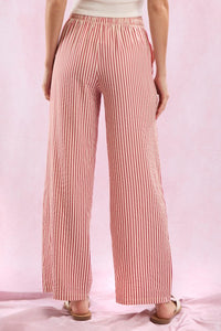 Red Stripe Easy Pant