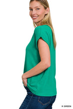 Load image into Gallery viewer, Rolled Sleeve Basic-K Green

