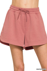 Scuba Shorts-Rose