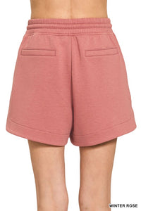 Scuba Shorts-Rose