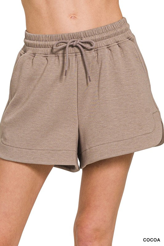 Scuba Shorts-Cocoa