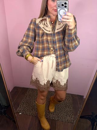 Mazie Lace Short