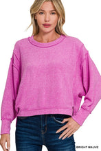 Load image into Gallery viewer, Sofie Exposed Seam Pullover-Bright Mauve
