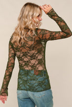 Load image into Gallery viewer, Layers Lace Top-Olive
