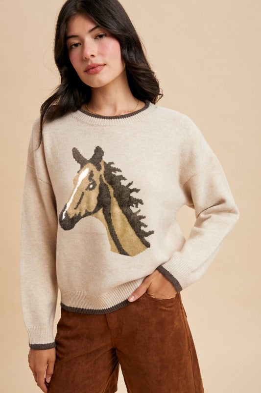 Horse Wool Blend Sweater