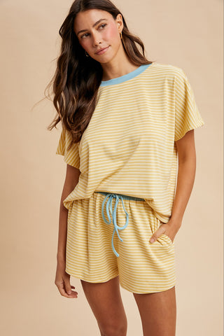 Butter Pin Stripe Set