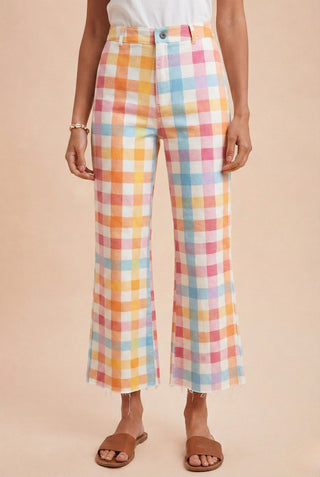 Pastel Plaid Pant