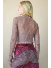 Load image into Gallery viewer, Lace Lover Sheer Top-Mocha
