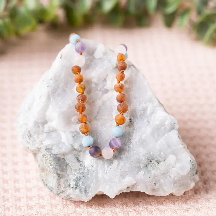Mermaid Mix Amber Necklace
