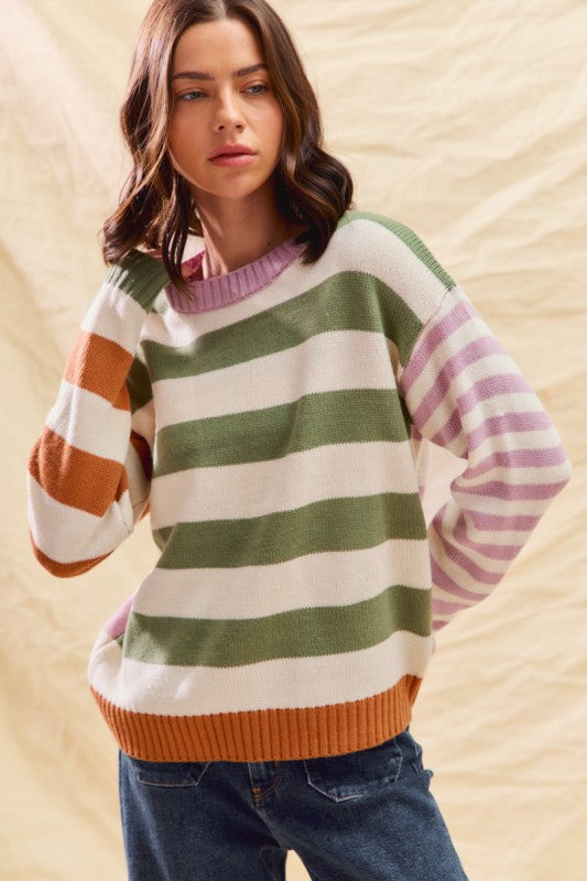 Stripe Mix Sweater