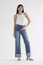 Load image into Gallery viewer, Porto Blue Cuffed Jean
