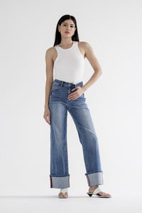 Porto Blue Cuffed Jean