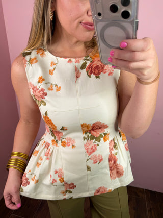 Sunset Florals Top