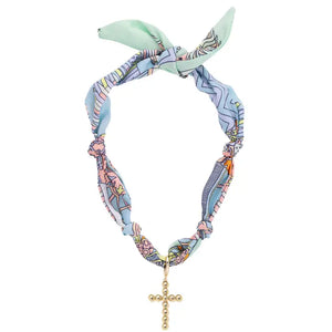 Mint Scarf Necklace