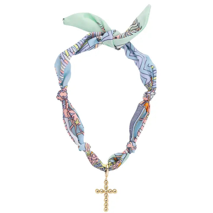 Mint Scarf Necklace