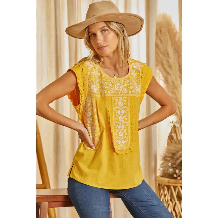 Millie Embroidered Top
