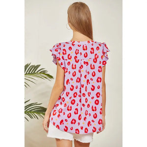 Live Loudly Leopard Top