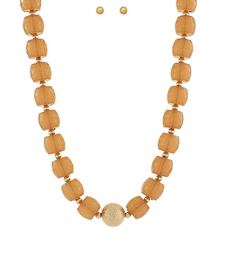 Goldie Necklace-Tan