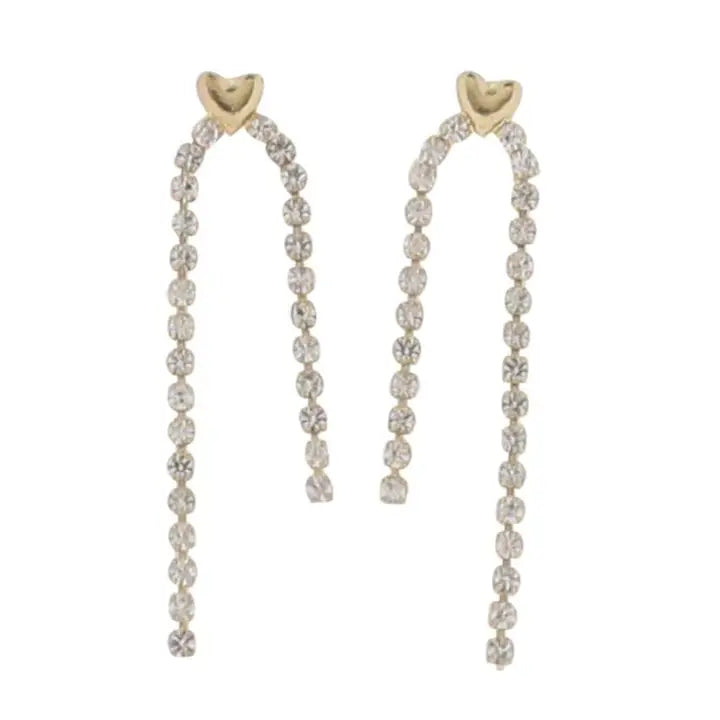 Crystal Heart Earring