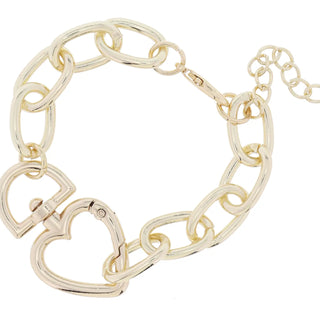 Heart Clasp Chain Bracelet