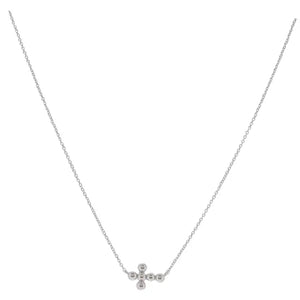 Golden Treasures Silver Cross Necklace