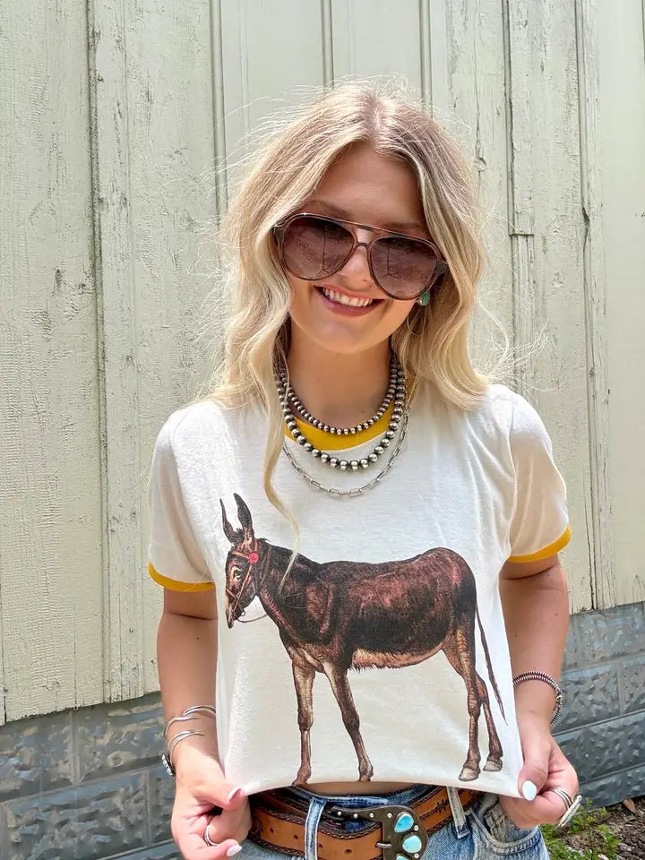 Vintage Donkey Ringer Tee